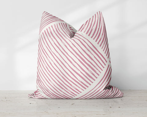 Hatchy Cross Crimson Red Decorative Pillow Throw Cover - Cush Potato Pillows