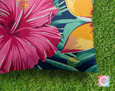 Tropical Lush Lagoon Decorative Pillow Throw Cover - Cush Potato Pillows