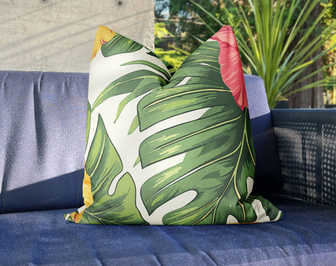 Tropical Lush Oasis Decorative Pillow Throw Cover - Cush Potato Pillows