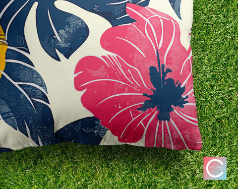 Tropical Lush Sunset Decorative Pillow Throw Cover - Cush Potato Pillows