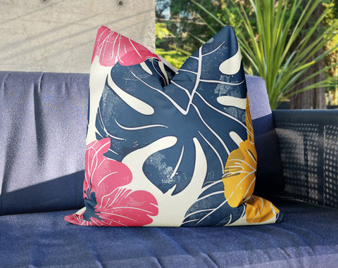 Tropical Lush Sunset Decorative Pillow Throw Cover - Cush Potato Pillows