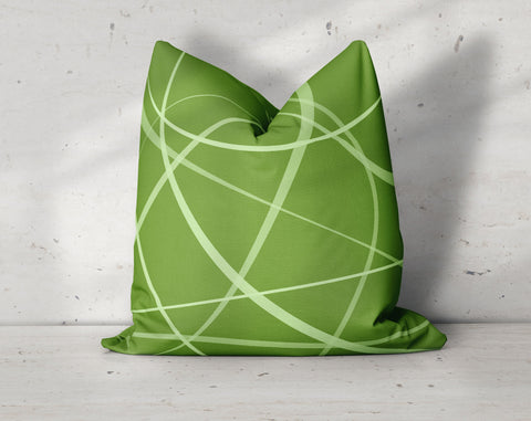 Twilight Secord Streams Cilantro Green Pillow Throw Cover - Cush Potato Pillows