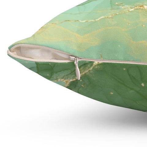 Abstract Fog Mint Green Pillow Throw Cover with Insert - Cush Potato Pillows