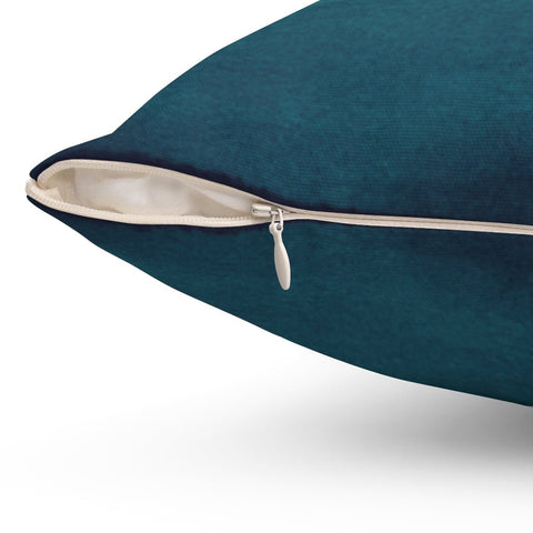 Abstract Turquoise Horizon Landscape Stripes Pillow Throw Cover with Insert - Cush Potato Pillows