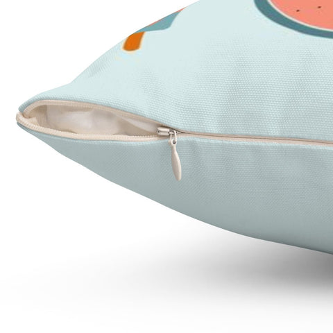 Boho Summer Blue Pillow Throw Cover with Insert - Cush Potato Pillows