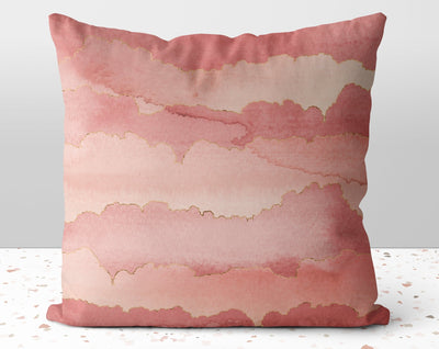 Chic + Glam Clouds Pink Red Pillow Throw Cover