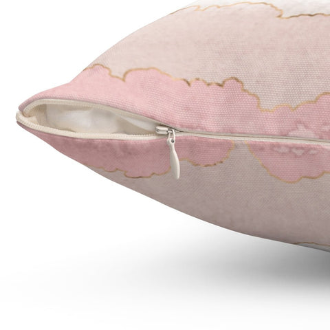 Chic + Glam Sky Clouds Pink Pillow Throw Cover