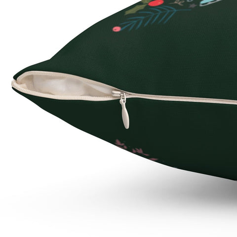Christmas Festive Star Green Pillow Throw Cover with Insert - Cush Potato Pillows