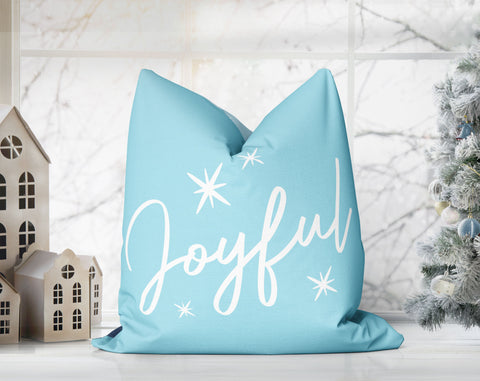 Classical Ornaments Christmas Baby Blue Pillow Throw - Cush Potato Pillows