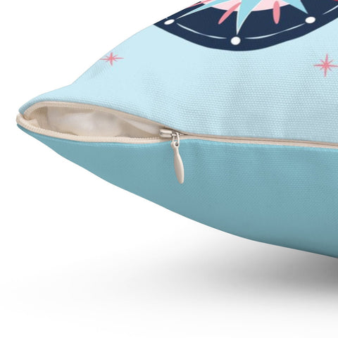 Classical Ornaments Christmas Baby Blue Pillow Throw - Cush Potato Pillows