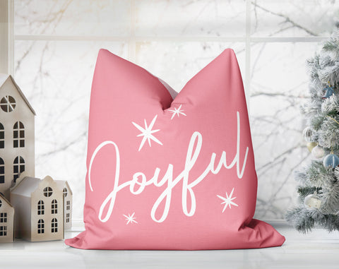 Classical Ornaments Christmas Pink Pillow Throw - Cush Potato Pillows