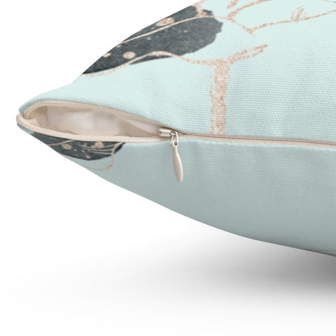 Elegant Glam Eucalyptus Mint Green Pillow Throw Cover