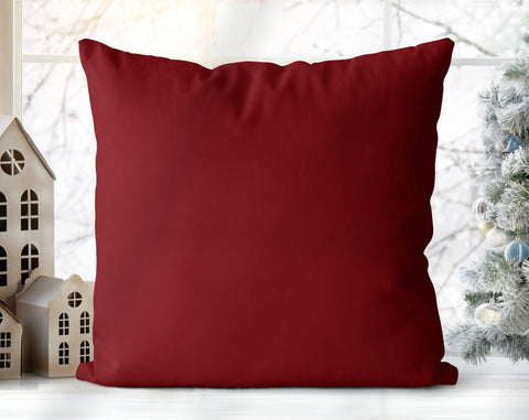 Enchanted Snowflakes Winter Christmas Candy Cane Red Pillow Throw - Cush Potato Pillows