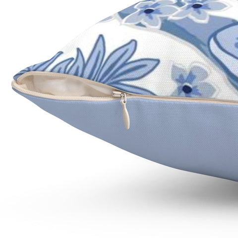 Exclusive Blue Thibaut Honshu Robin's Egg Inspired Chinoiserie Pillow Throw Cover