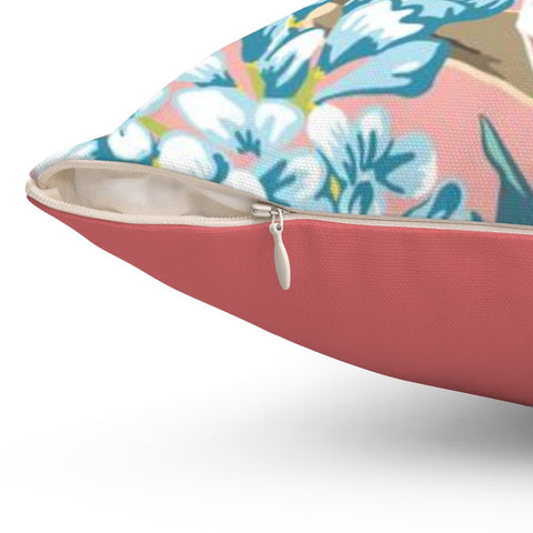 Exclusive Floral Pink Thibaut Inspired Pillow Throw Cover