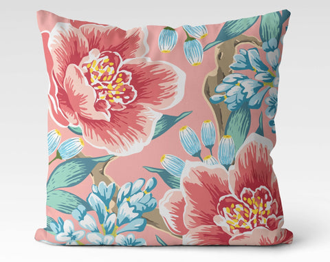 Exclusive Floral Pink Thibaut Inspired Pillow Throw Cover