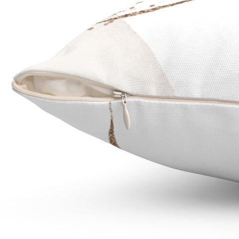 Glam Abstract Cream Beige Blush Pillow Throw Cover with Insert - Cush Potato Pillows