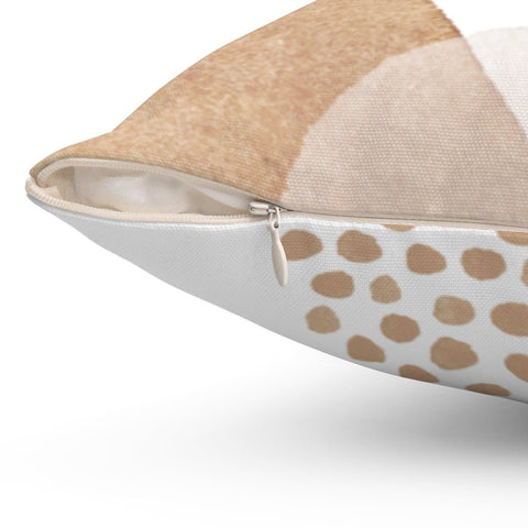Glam Abstract Cream Beige Neutrals Pillow Throw Cover with Insert - Cush Potato Pillows