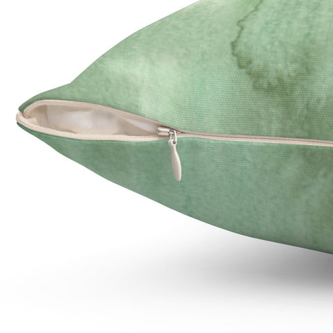 Glam Green Strokes Pillow Throw Cover with Insert - Cush Potato Pillows