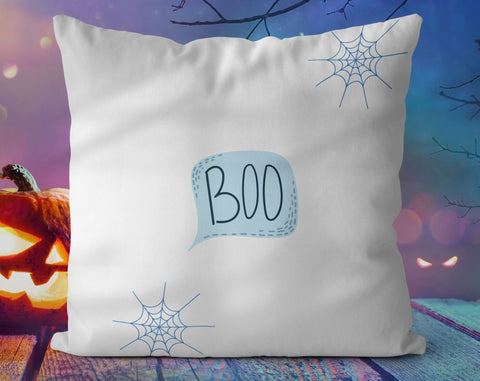Halloween Ghosts and Jack O'lantern Trick or Treat Pillow Throw Cover with Insert - Cush Potato Pillows