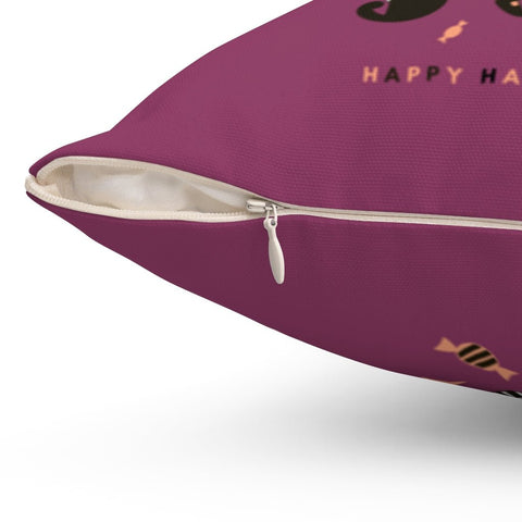 Halloween Witch Purple Pillow Throw Cover with Insert - Cush Potato Pillows