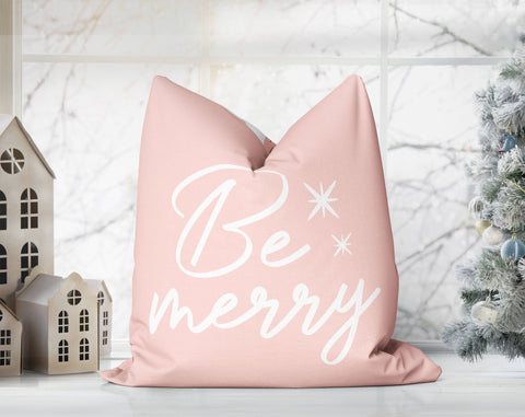 Marvelous Christmas Trees Pink, Green and White Pillow Throw - Cush Potato Pillows