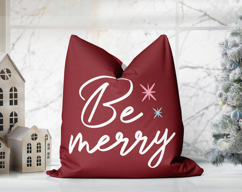 Marvelous Christmas Trees Red, Pink and White Pillow Throw - Cush Potato Pillows