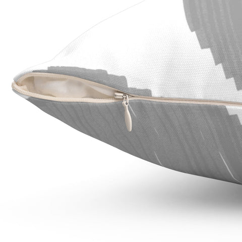 Minimalistic Gray Big Particle Dots Watercolor Pillow Throw - Cush Potato Pillows