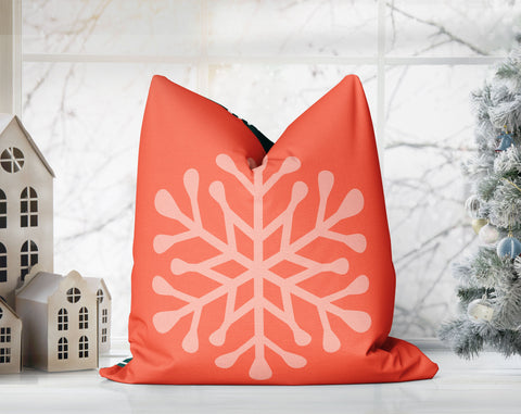 Mischievous Christmas Elves Green and Orange Pillow Throw - Cush Potato Pillows