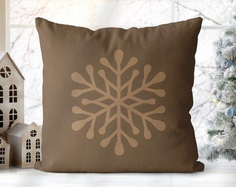 Mischievous Christmas Elves Mole, Beige Pillow Throw - Cush Potato Pillows