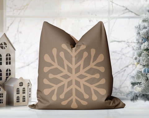 Mischievous Christmas Elves Mole, Beige Pillow Throw - Cush Potato Pillows