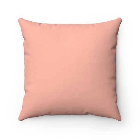 No Drama Llama Peach Pink Square Pillow Cover Throw - Cush Potato Pillows