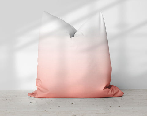 Ombre Blush Pink Pillow Throw - Cush Potato Pillows