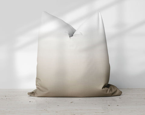 Ombre Dark Desert Beige Pillow Throw - Cush Potato Pillows