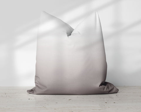 Ombre Dark Mole Taupe Pillow Throw - Cush Potato Pillows
