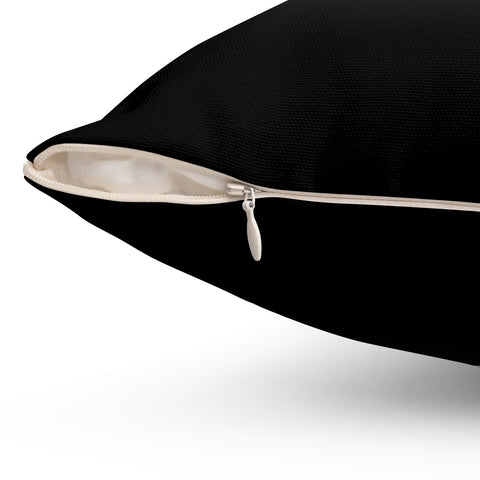 Ombre Just Black Pillow Throw - Cush Potato Pillows
