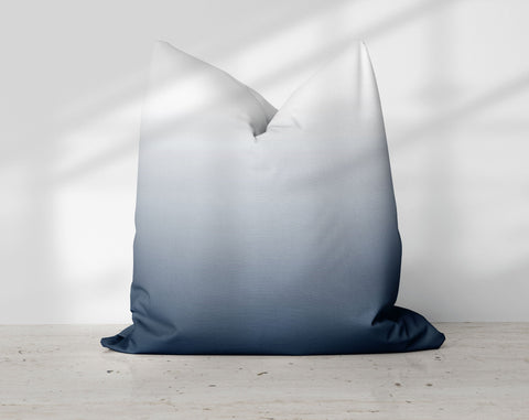 Ombre Royal Blue Pillow Throw - Cush Potato Pillows