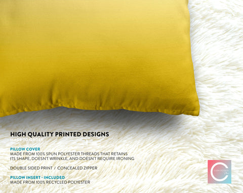 Ombre Sunshine Yellow Pillow Throw - Cush Potato Pillows