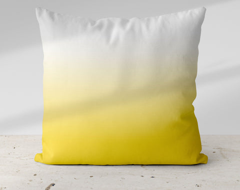 Ombre Sunshine Yellow Pillow Throw - Cush Potato Pillows