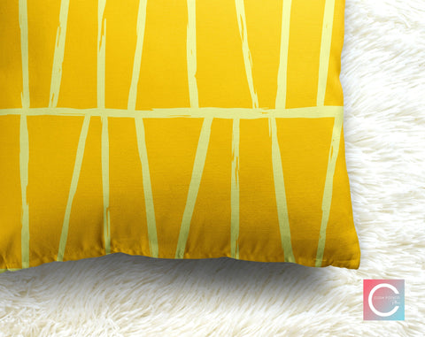 Patchwork Mud Dandelion Yellow Decorative Pillow Throw Cover - Cush Potato Pillows