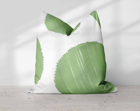 Pistachio Green Big Particle Dots Watercolor Pillow Throw - Cush Potato Pillows