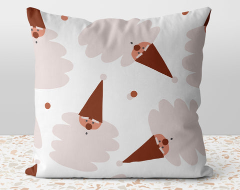 Santa Claus Happy Holidays Pillow Throw Cover with Insert - Cush Potato Pillows