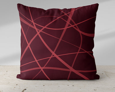 Secord Streams Cabernet Red Pillow Throw - Cush Potato Pillows