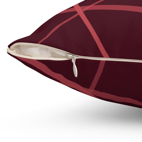 Secord Streams Cabernet Red Pillow Throw - Cush Potato Pillows