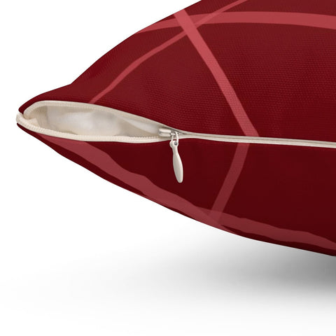 Secord Streams Merlot Red Pillow Throw - Cush Potato Pillows