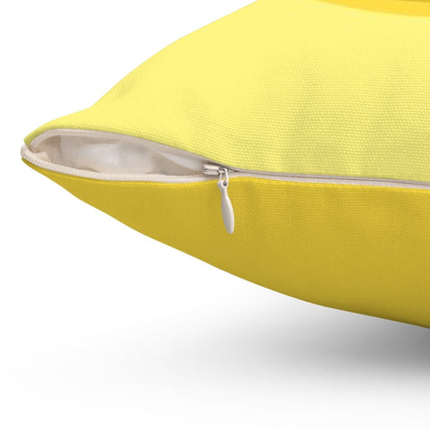 The Mellow Yellow Lemon Square Pillow Cover Throw - Cush Potato Pillows