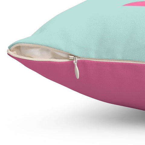 The Mint Pink Martini Pillow Throw Cover with Insert - Cush Potato Pillows