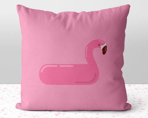 The Pink Flamingo Pillow Throw Cover with Insert - Cush Potato Pillows