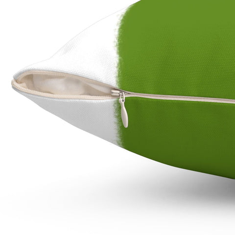 Wide Stripe Vertical Band Cilantro Green Pillow Throw - Cush Potato Pillows