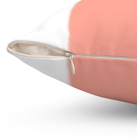 Wide Stripe Vertical Band Coral Pink Pillow Throw - Cush Potato Pillows